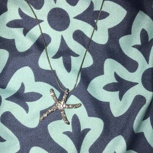 Silver starfish necklace